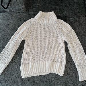 White winter sweater